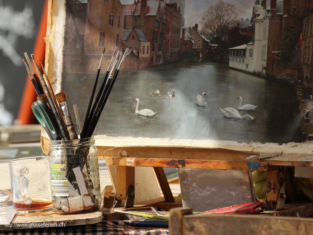 Belgium, Brugges, Painting
