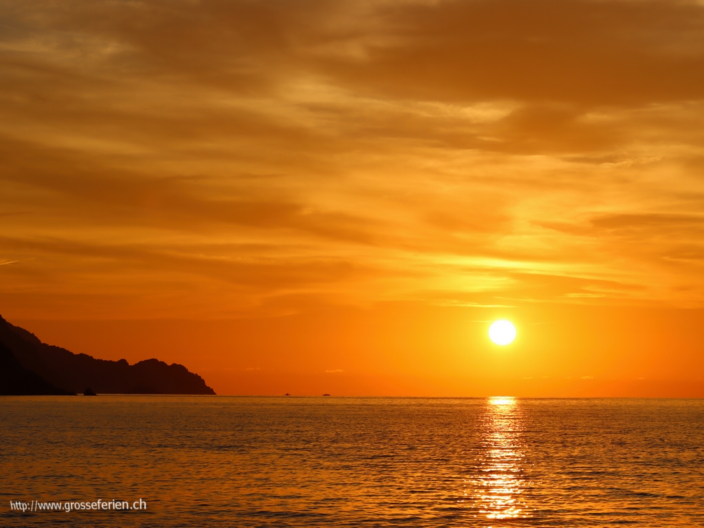 France, Corse, Sunset