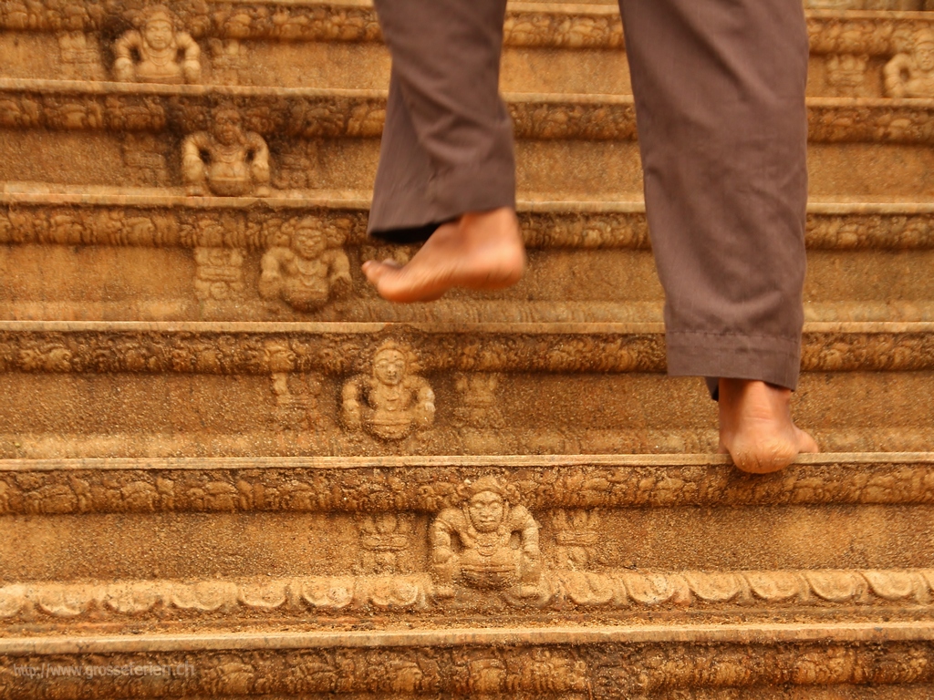  Sri Lanka, Anuradhapura, Stair